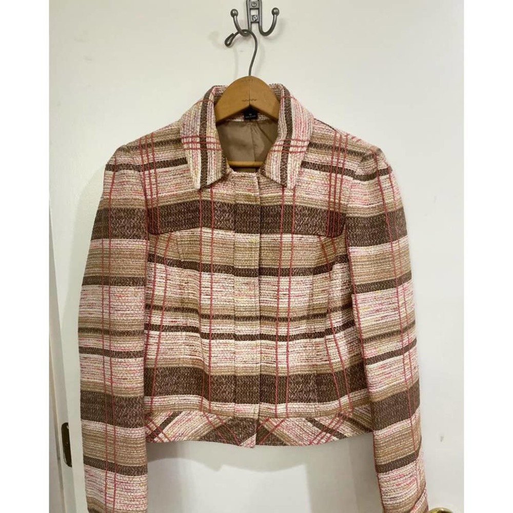 NWT WORTH NY SZ: 10 Hemp Dyed Tweed Jacket